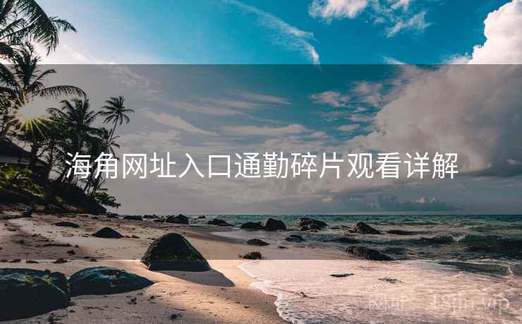 海角网址入口通勤碎片观看详解 第1张 海角网址入口通勤碎片观看详解 第1张